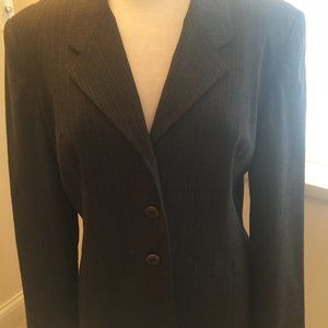 Brown Pinstripe Guess Blazer